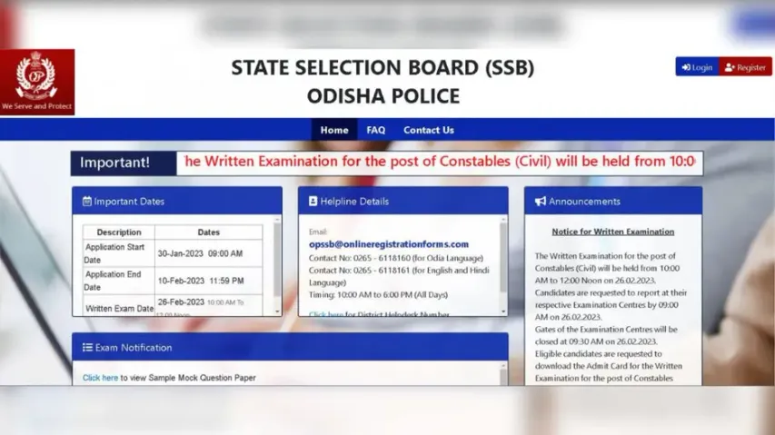 Odisha Police Constable Recruitment: Admit card released, check at opssb.nic.in