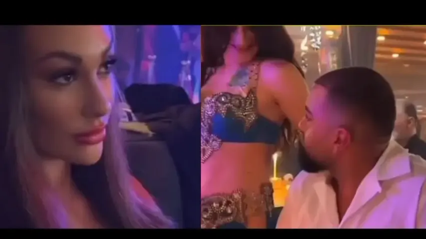 Woman catches husband staring at gorgeous belly dancer, watch what happens next