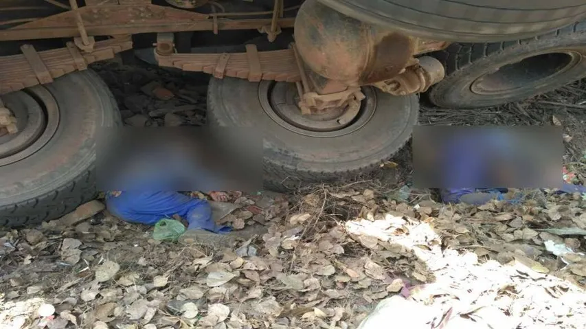 Two school kids killed as truck overturns, falls on them