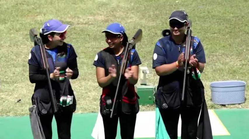 ISSF shooting World Cup: Indian Women Claim Team Gold Medal In Trap