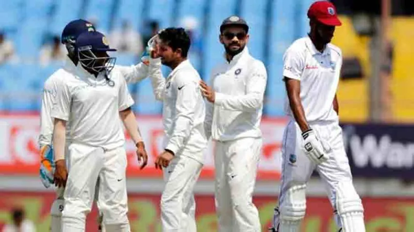 2nd Test: Windies fightback against Indian bowlers after Tea