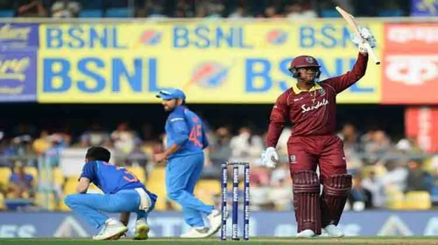West Indies set 323 target for India in Guwahati ODI