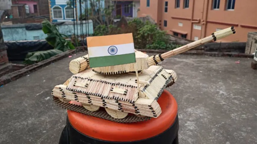 On Army Day, Odisha Artist Saswat Sahoo Pays The Perfect 'Tank' Tribute To India's Bravehearts