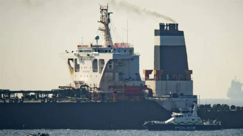 Iran oil supertanker sails off Gibraltar with Indian crew