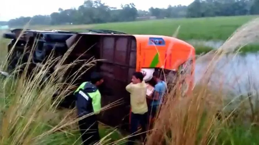Odisha: Bus Overturns In Kendrapara, Scores Injured