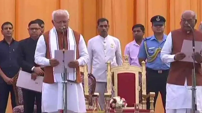 Khattar takes oath as Haryana CM for second term