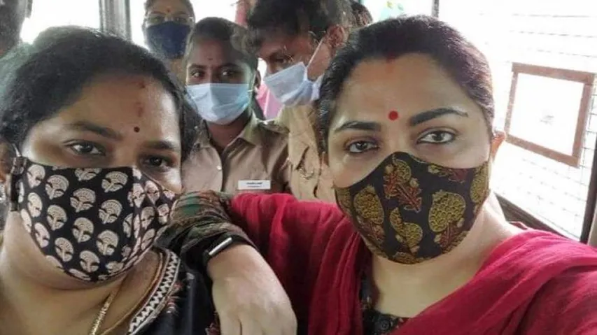 Actress Khushbu Arrested On Way To Join BJP Rally