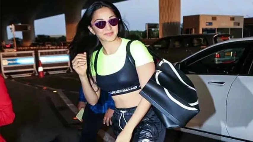 Kiara Advani Slays Neon Crop Top Look With Sports Bra (Check Pics)