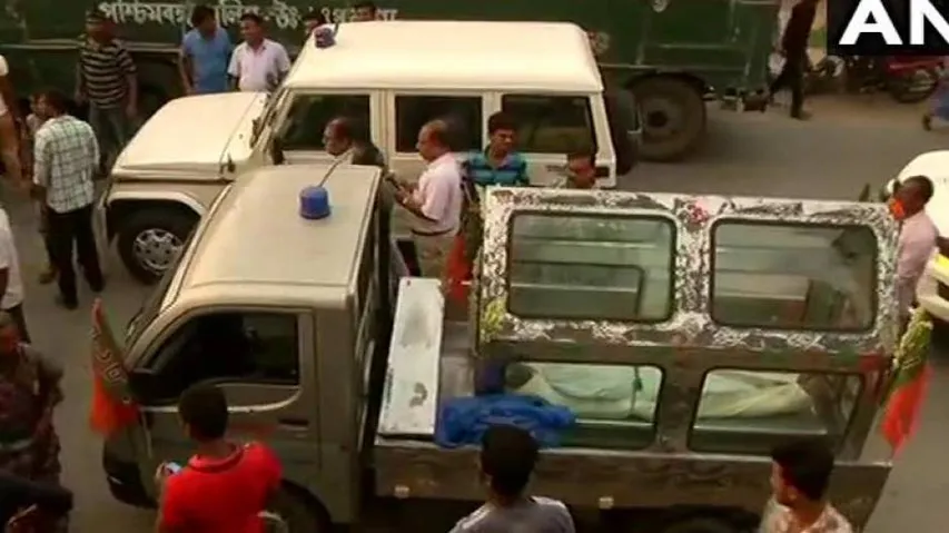 BJP stopped from taking workers' bodies to Kolkata