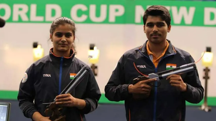Shooting WC: Manu, Chaudhary Win Mixed Team 10m Pistol Gold