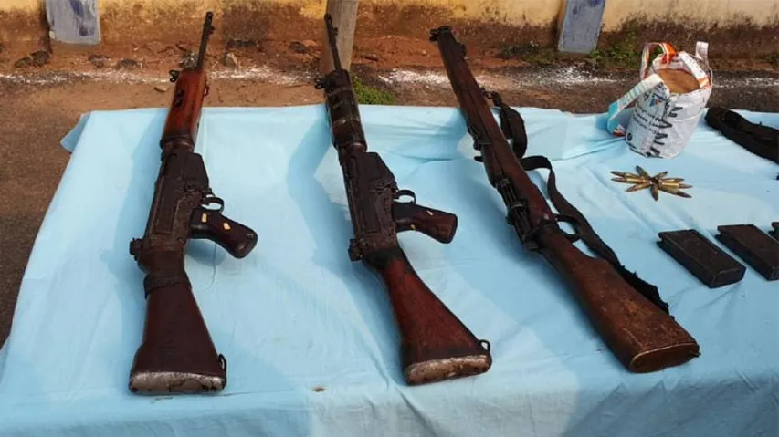 Maoist Hideout Busted In ‘Swabhiman Anchal’ Of Malkangiri; Arms, Ammunition Seized