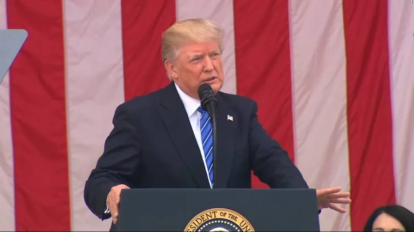 Trump honours service members in Memorial Day speech