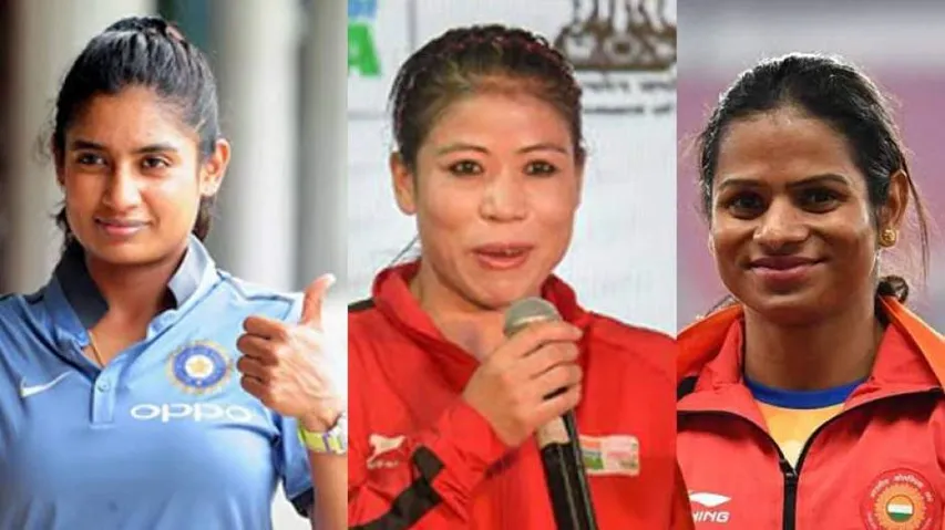 Mithali Raj & Mary Kom With Odisha's Dutee Chand Take Up #PlankforIndia Challenge