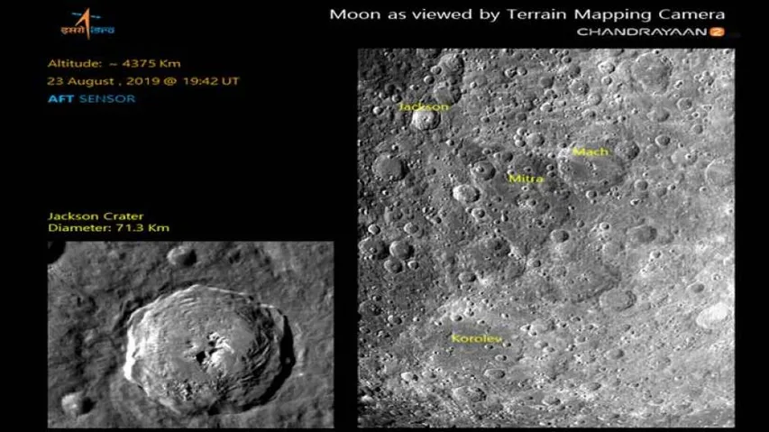 ISRO releases fresh set of photos of moon craters