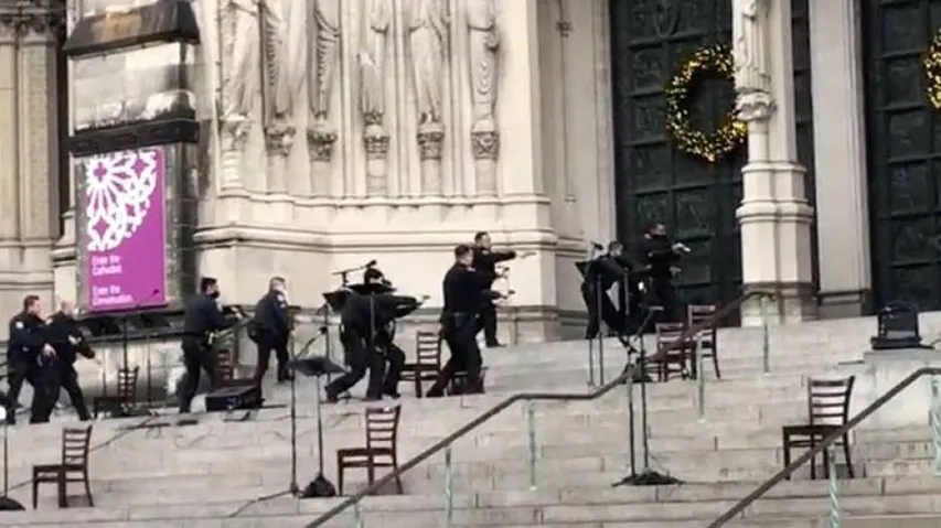 Gunman Killed After Shooting Outside NY Cathedral Christmas Concert