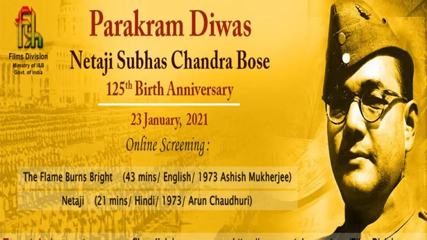 Parakram Diwas: Films Division To Stream Films On Netaji Subhas Chandra Bose