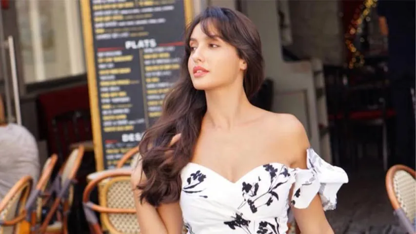 Nora Fatehi Stuns In Thigh-High Slit Off-shoulder Gown (Check Pics)
