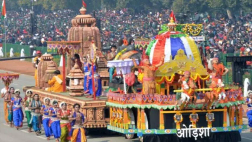 Odisha Bags 2nd Prize For Its R-Day Tableau Showcasing Lord Lingaraj's Rukuna Ratha Jatra
