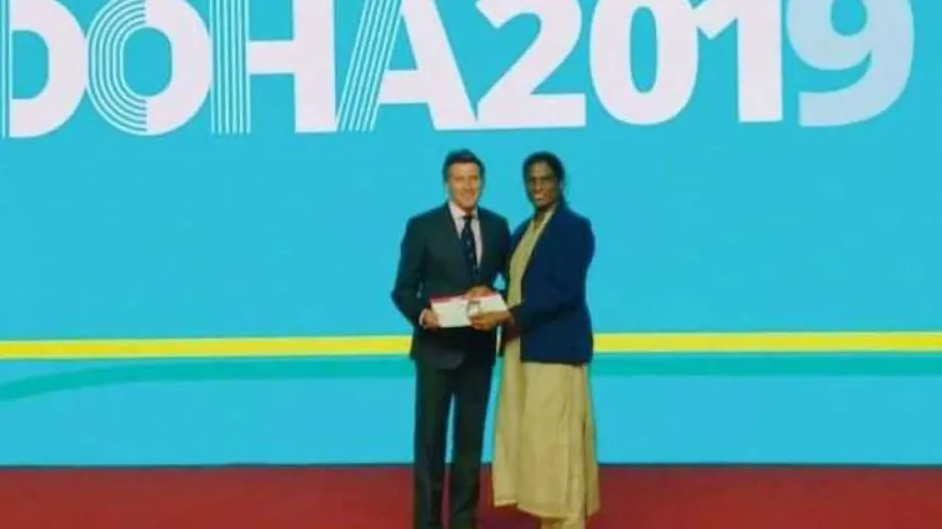 PT Usha Conferred With IAAF Veteran Pin Award
