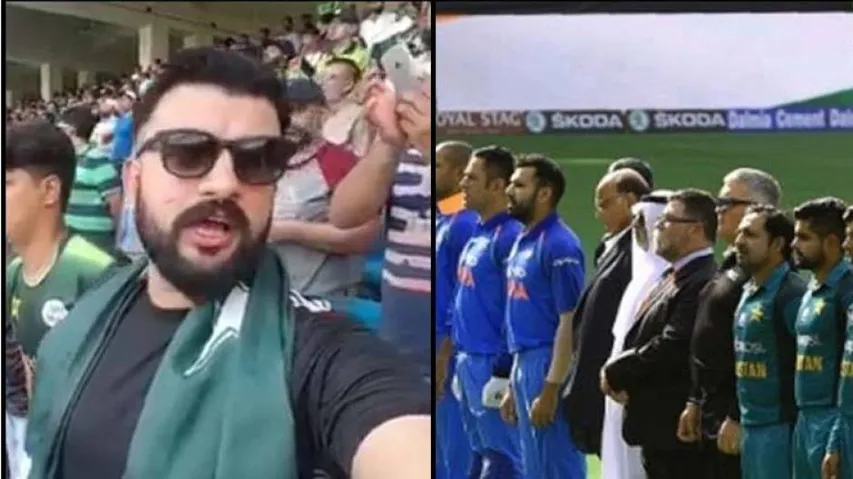 Pakistan fan sings Indian national anthem, wins hearts