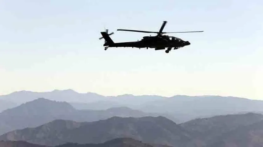 Helicopter crashes near Afghan army base