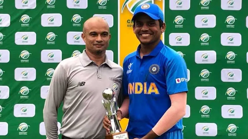 Garg's 110 helps India U-19 beat SA by 66 runs