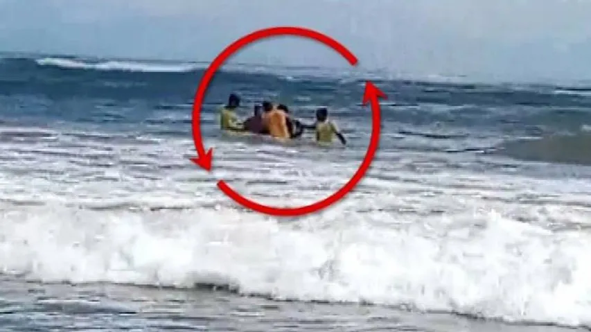 Watch: Two Brothers Rescued From Drowning In Puri Sea