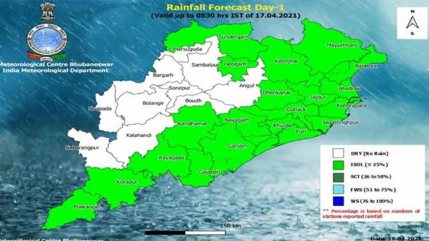Maximum Temperature To Rise, Rain And Thunderstorm To Lash Odisha: IMD