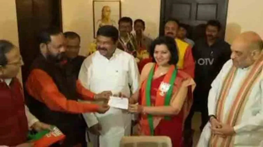 Former IAS officer Aparajita Sarangi joins BJP
