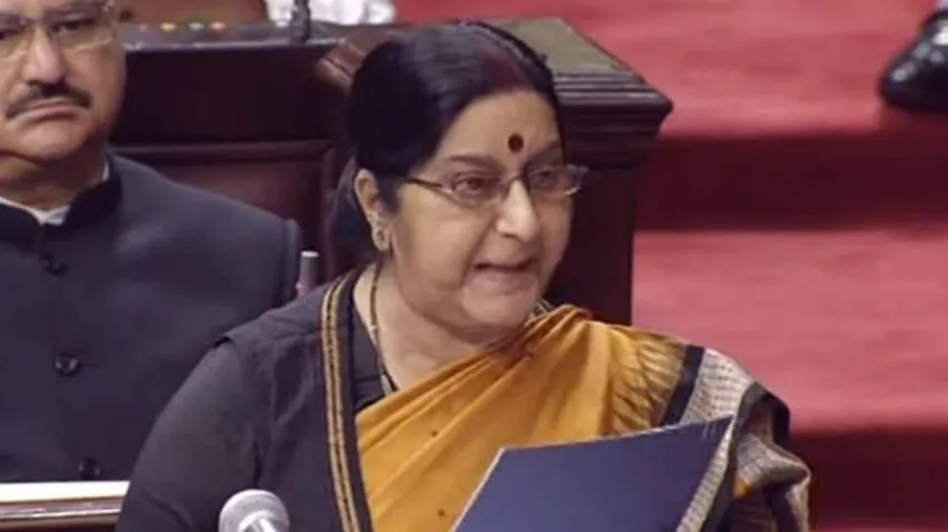 Nothing humane about Jadhav's meeting with family: Sushma