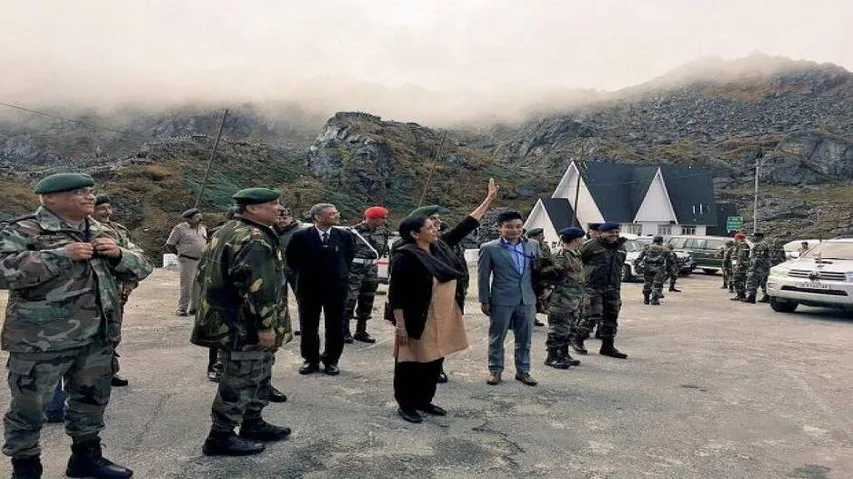 Sitharaman teaches 'namaste' to Chinese troops