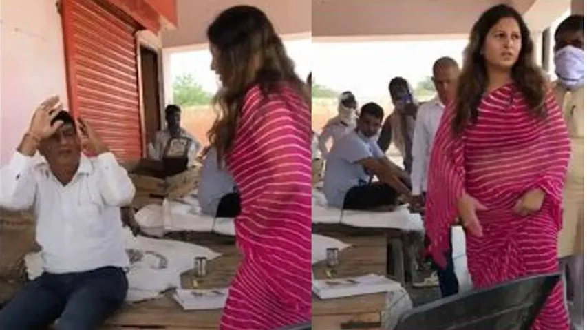 BJP Leader Sonali Phogat Hits Official With Slippers For Making Indecent Remarks