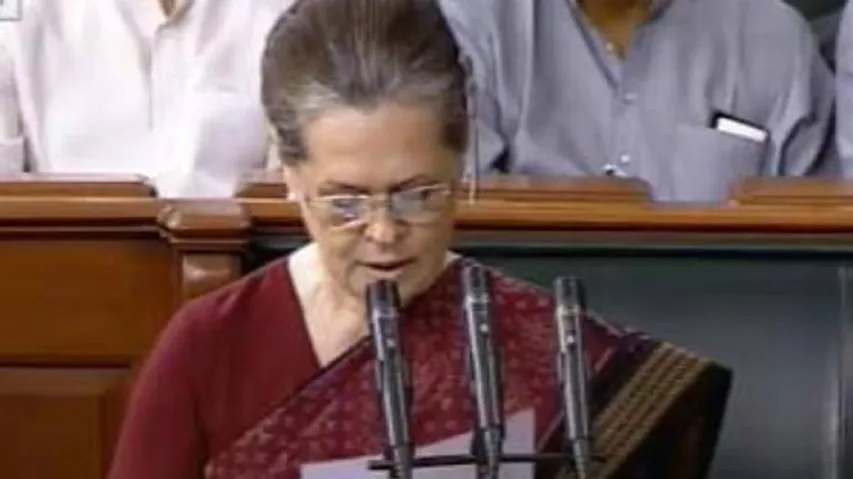 Sonia takes oath in Lok Sabha amid BJP barbs