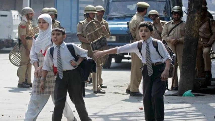 Clashes erupted as educational institutions re-opened in J&K
