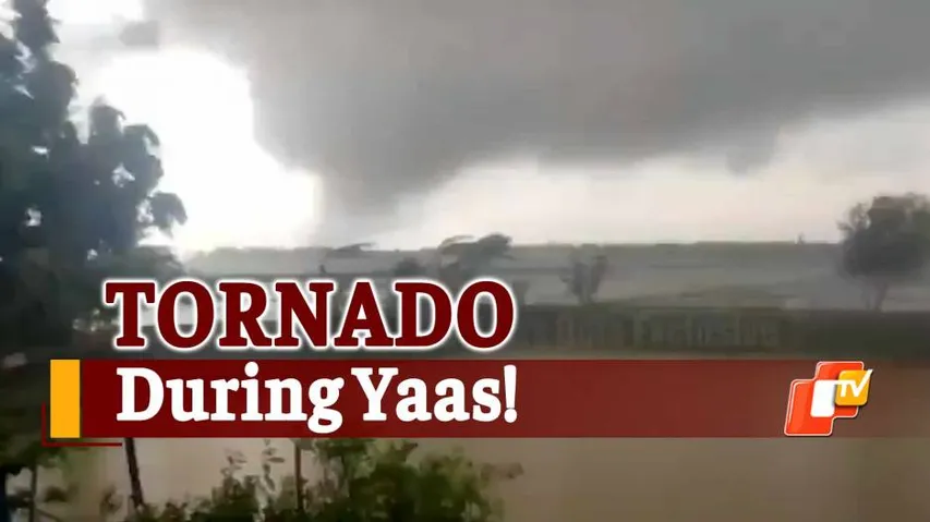 Tornado In Kendrapada Triggers Panic Among Locals During Cyclone Yaas