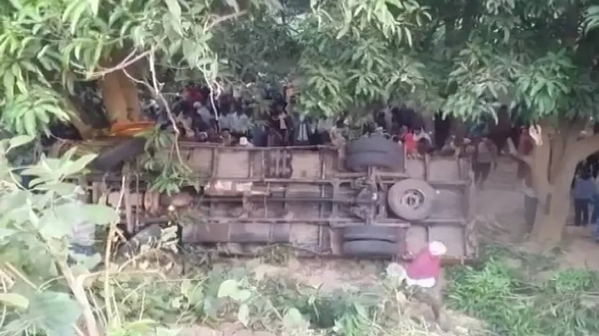 Cattle-laden truck overturns in Dhenkanal