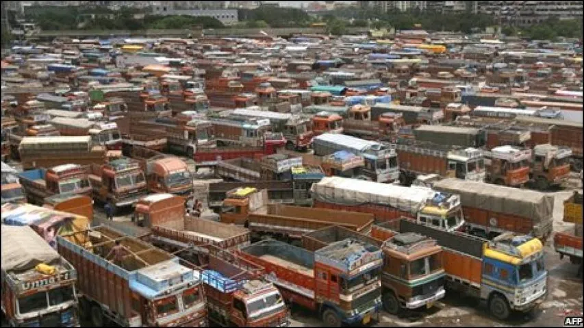 5 lakh trucks go off roads in Telangana, Andhra