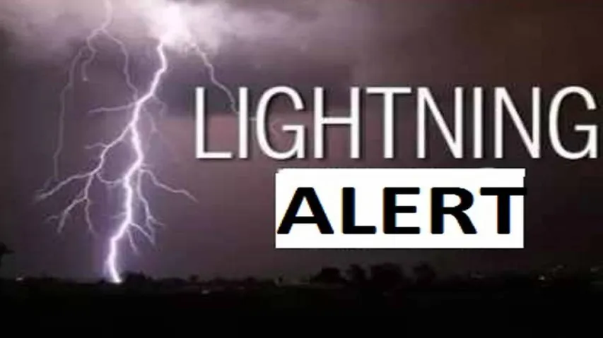 Lightning forecast for Ganjam, Rayagada dists today!