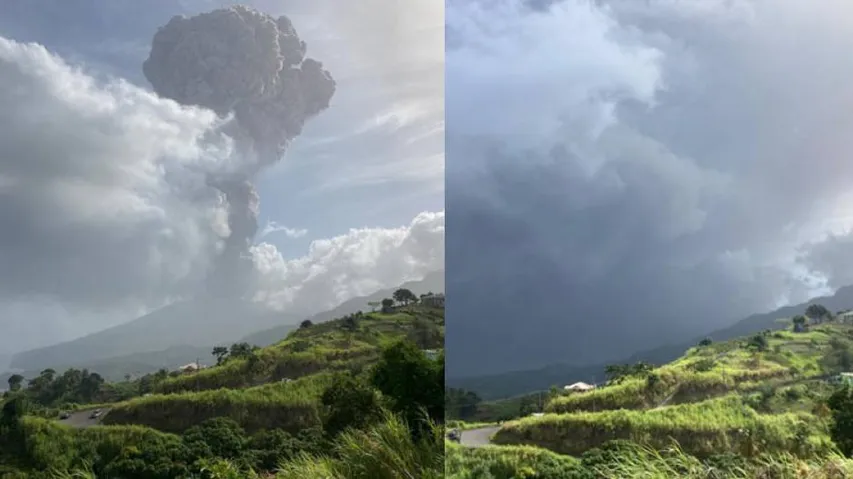 Explosive Eruption Rocks Volcano On Caribbean's St. Vincent