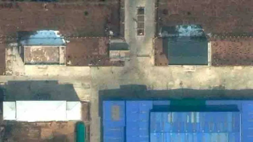Satellite image shows N. Korean missile launch