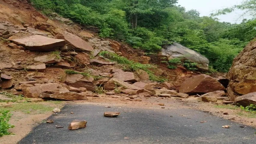 Odisha: Heavy Rain Triggers Landslide, Bridge Washed Away  