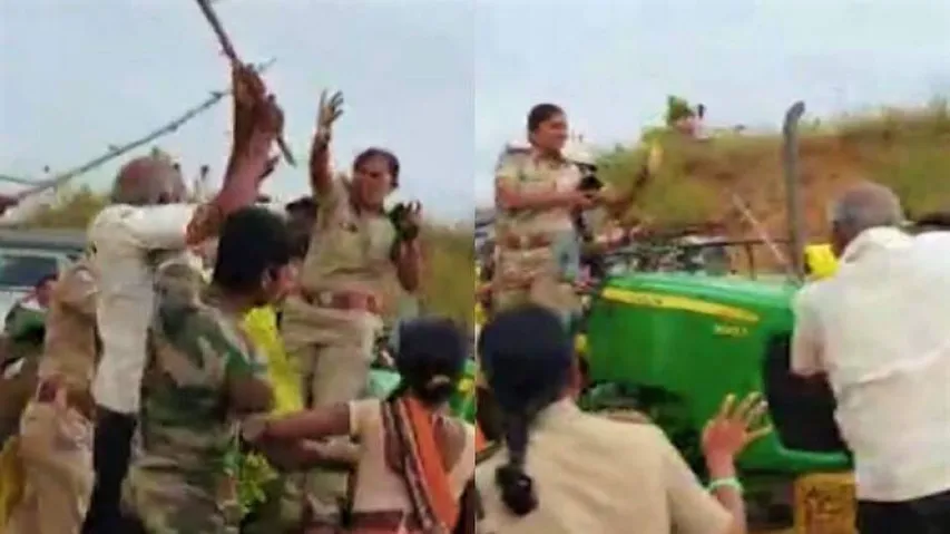 TRS leader arrested for attack on woman forest officer
