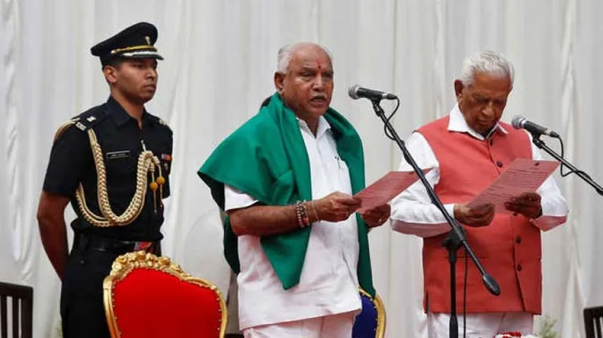B.S. Yediyurappa sworn-in as Karnataka CM