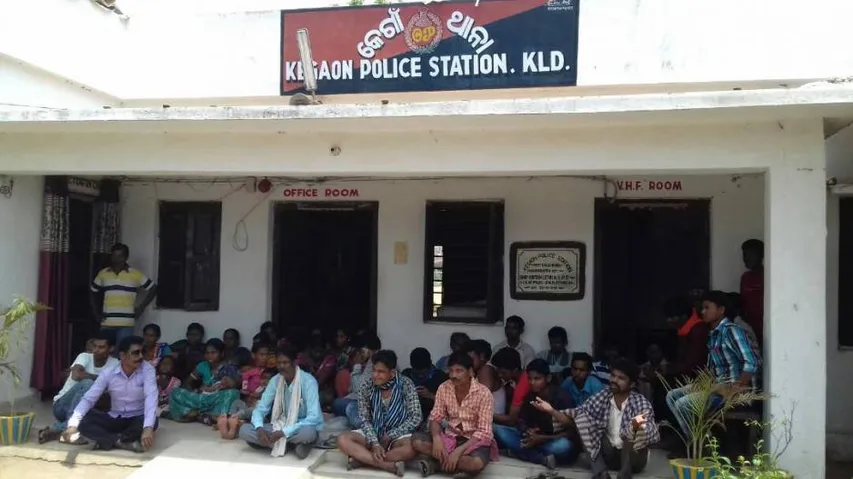 Youth attempts suicide in police station, family stages dharna