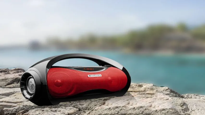 The Retro Boombox: Zebronics music on the go wireless portable speaker Axel