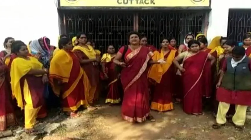 Anganwadi Workers Protest Inaction Over 'ICDS Project Fund Fraud' In Odisha