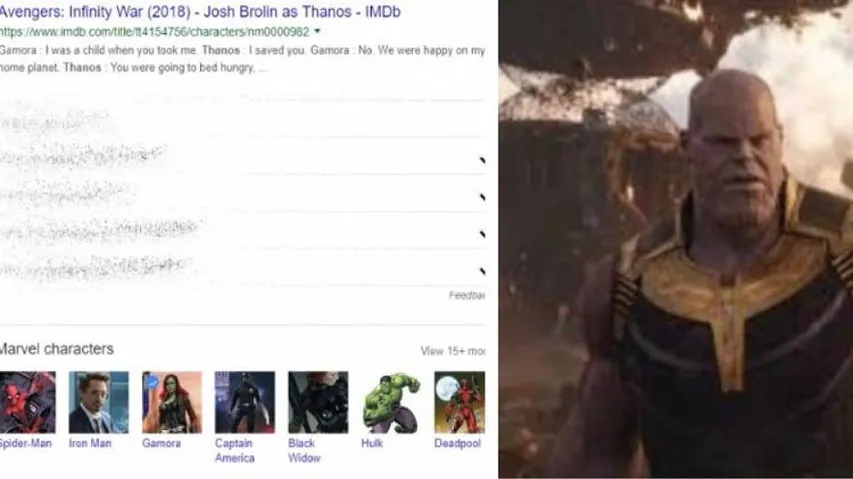 Avengers: Endgame: Thanos' Infinity Stone-Studded Gauntlet Snaps Away Google Search Results
