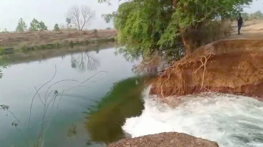 Dhenkanal: 30-ft Breach  In Rengali Dam Inundates Acres Of Farmland, Triggers Panic In Villages