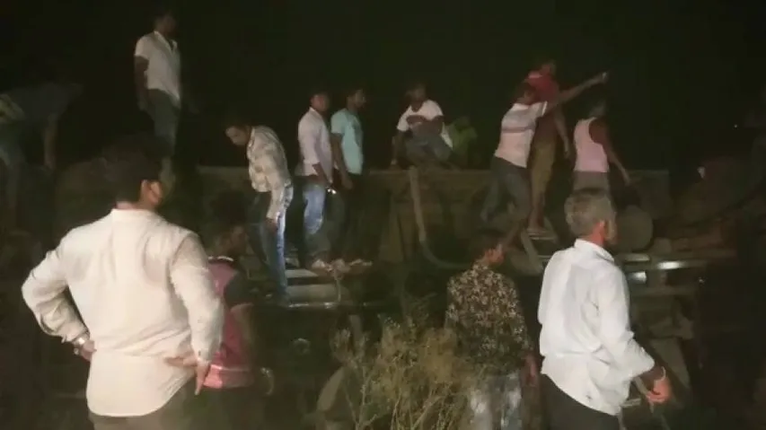 At least 15 passengers injured as bus overturns in Bhadrak