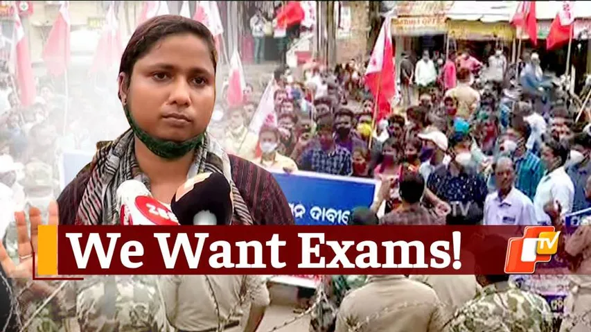 Odisha DElEd Students Protest Demanding Conduct Of Examination